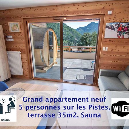 Dans Residence Neuve Le Snow Roc Sur Les Pistes, Grand Studio Cosy 5 Pers Avec Terrasse Panoramique, Sauna, Wifi Saint-Jean-dʼAulps Exterior foto